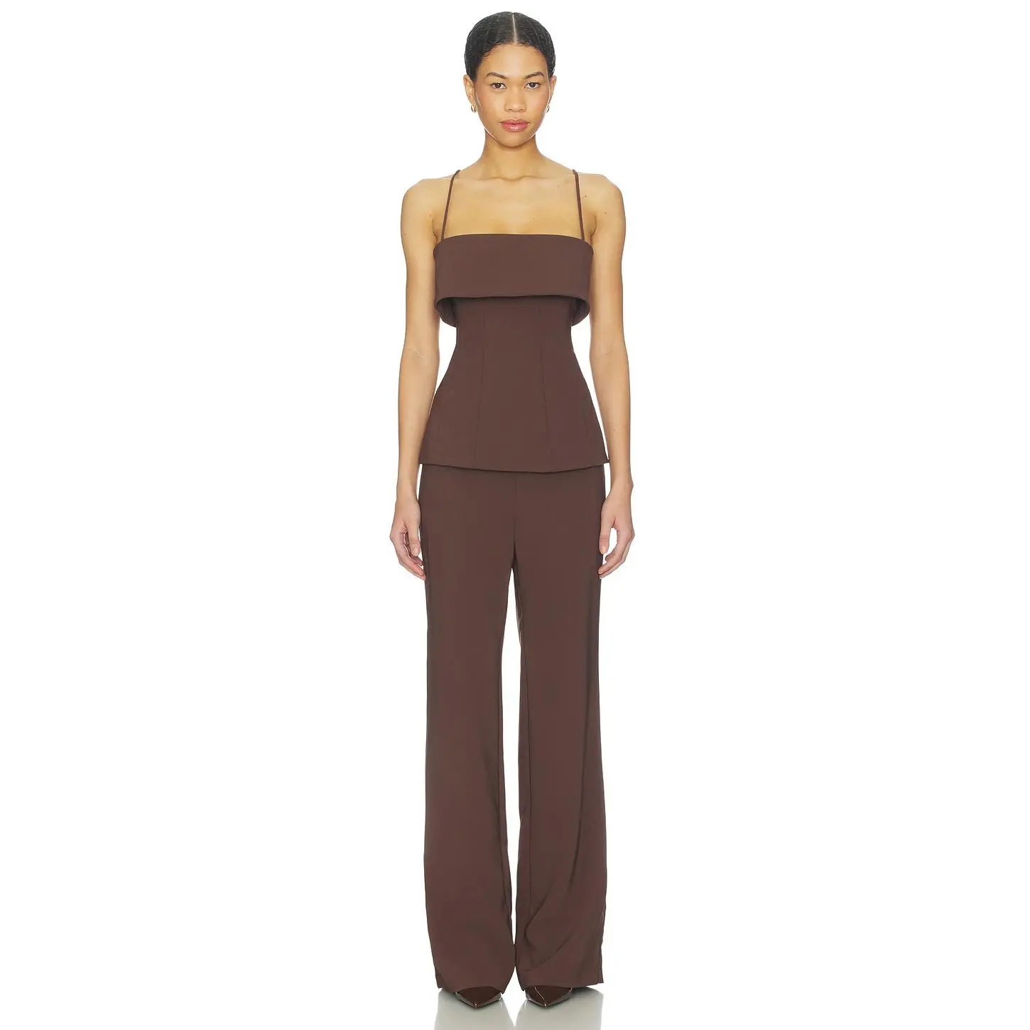 Lovers and Friends Kira Jumpsuit in Brown