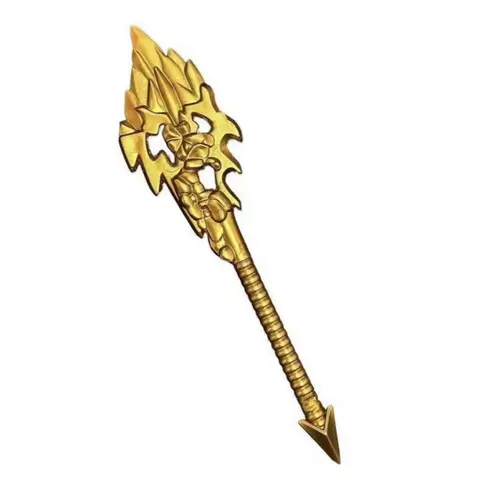 Golden Elemental Fusion Staff – Miniature Fantasy Weapon Accessory