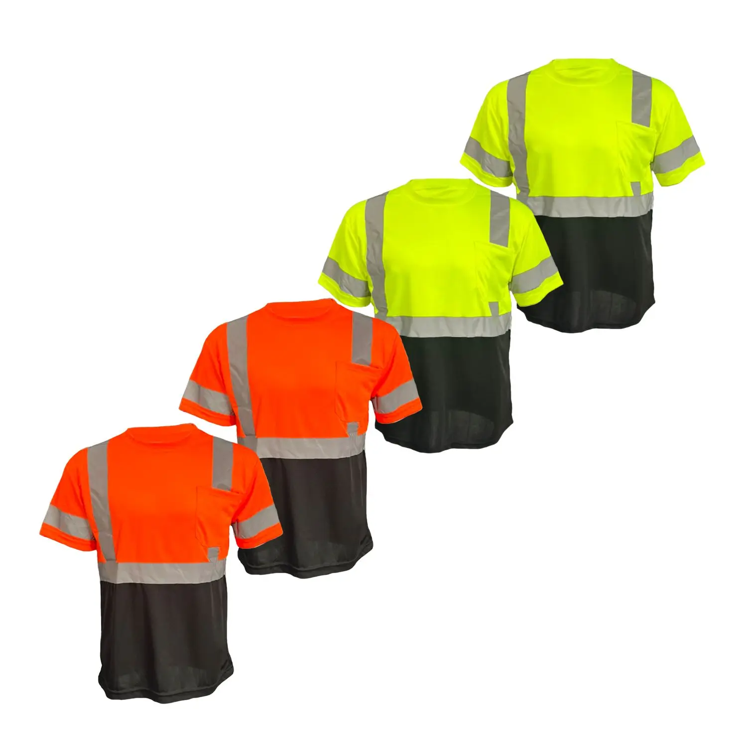 4 PACK ST906 FX Class 3 High Visibilty Yellow Short sleeve safety shirt 4 PACK ST906 FX Class 3 High Visibilty Yellow Short sleeve safety shirt