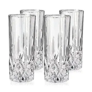 Viski Admiral Crystal Highball Glasses Set of 4
