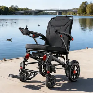 Upgraded electric wheelchair-39 pounds, 22 miles of range, suitable for adults and seniors, suitable for various occasions, left/right hand switchable,five speed adjustment, Christmas gifts,Black Friday limited-time specials