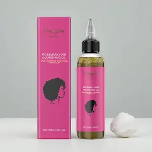 Rosemary hair nourishing oil, containing castor oil, organic rosemary oil, and vitamin E, controls frizz - increases hair shine, moisturizes and smooths hair, nourishes Haircare massage oil