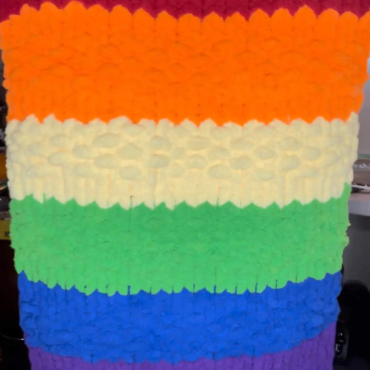 QNA Rainbow Chenille Lap Blanket