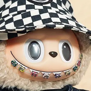 DIY Braces Accessory compatible w/ labubu-Colorful Dental Decor Props -Set (No Doll)