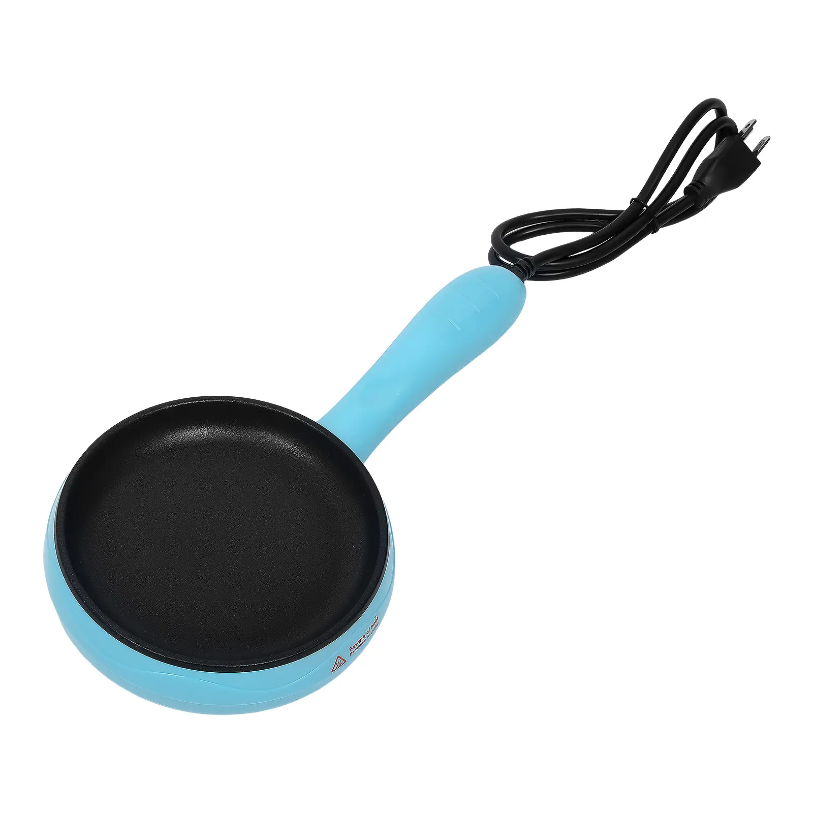 6-Inch Electric Nonstick Skillet with Spatula - 450W Mini Frying Pan for Eggs, Bacon Breakfast, 110V US Plug (450w power)