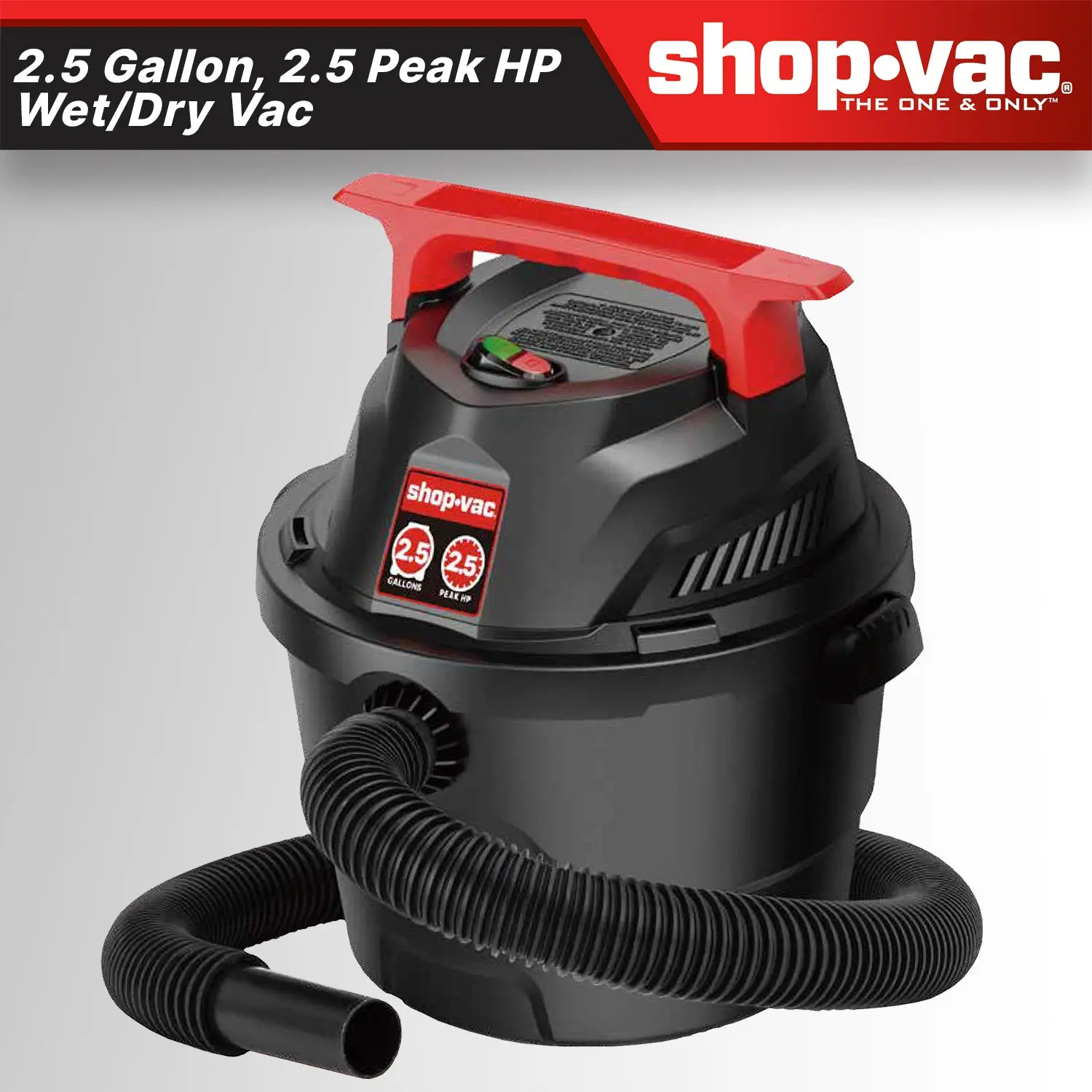 Shop-Vac®2.5 Gallon 2.5 Peak HP Wet/Dry Vacuum