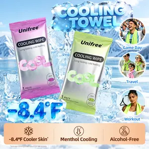 Unifree Cooling Towels & XL Menthol Cooling Wipes, Instant & Long Lasting Cooling Relief for Hot Weather & Summer Heat, Outdoor, Long Drives, Game day & Beach, DealsForYouDays, summerwins