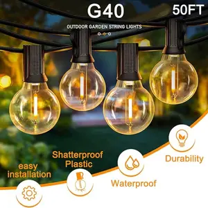 5m 10led Outdoor Solar Powered String Lights, Warm, Adjustable 8 Light Modes, Waterproof, Camping, Decoration, Ambient Lighting, Easy Installation, Durability