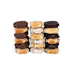 Bruges 6-Pack: Vanilla Dipped Chocolate Liège Waffles Bruges 6-Pack: Vanilla Dipped Chocolate Liège Waffles