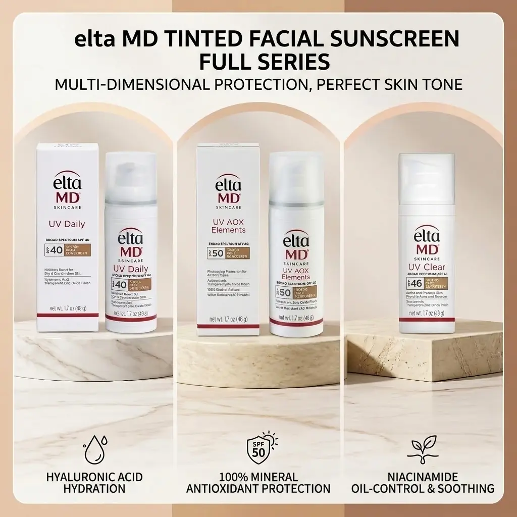 Facial Sunscreen - UV-Clear Tinted, Broad-Spectrum SPF 46 Skincare for Daily Sun Protection