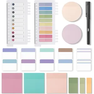 - Transparent Sticky Notes Set, 1000 Sheets, Transparent Sticky Notes Tabs with Marker  for  Study, Office, School, Planning, Journaling & Organization