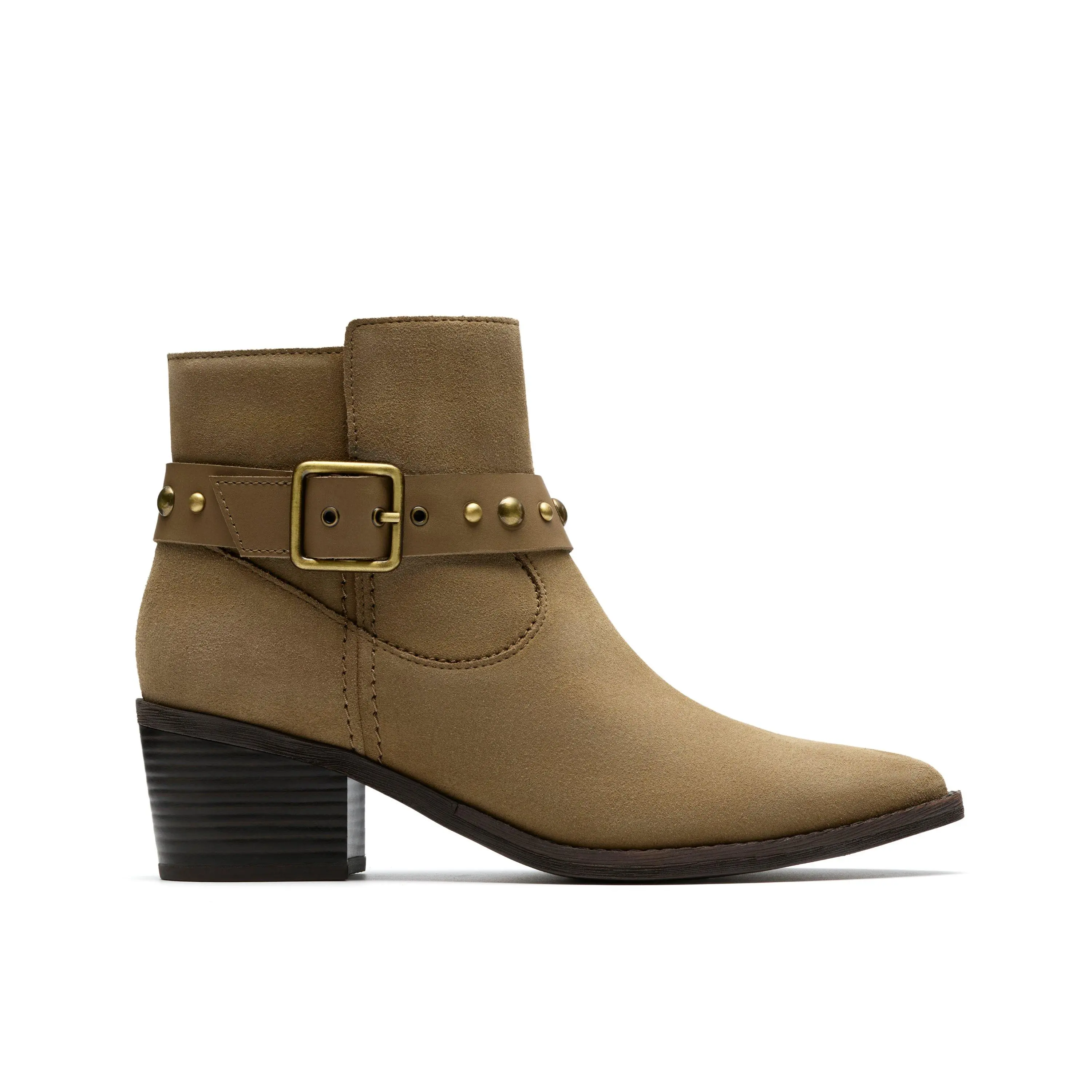 Clarks Womens Morzine Buckle Ankle Boots