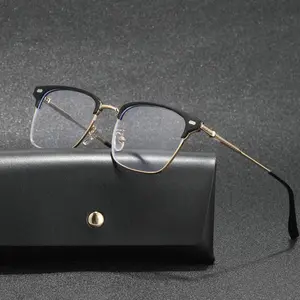 Unisex 2025 New Simple Style Square Frame Eyeglasses, Casual Trendy Minimalist Eyeglasses for Outdoor Activities for Men & Women, Including Free Box & Free Eyeglasses Cloth Gift