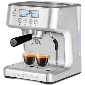 CASABREWS [Ultra] Espresso Machine with Milk Frother, for coffee ground, capable of making Latte at Home, espressomachines