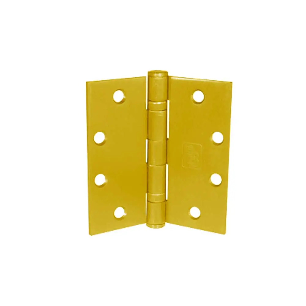 Full Mortise Ball Bearing Architectural Steel Hinge, PBB - BB81632, 4.5x4.5 in, 632 US3 Bright Brass Finish