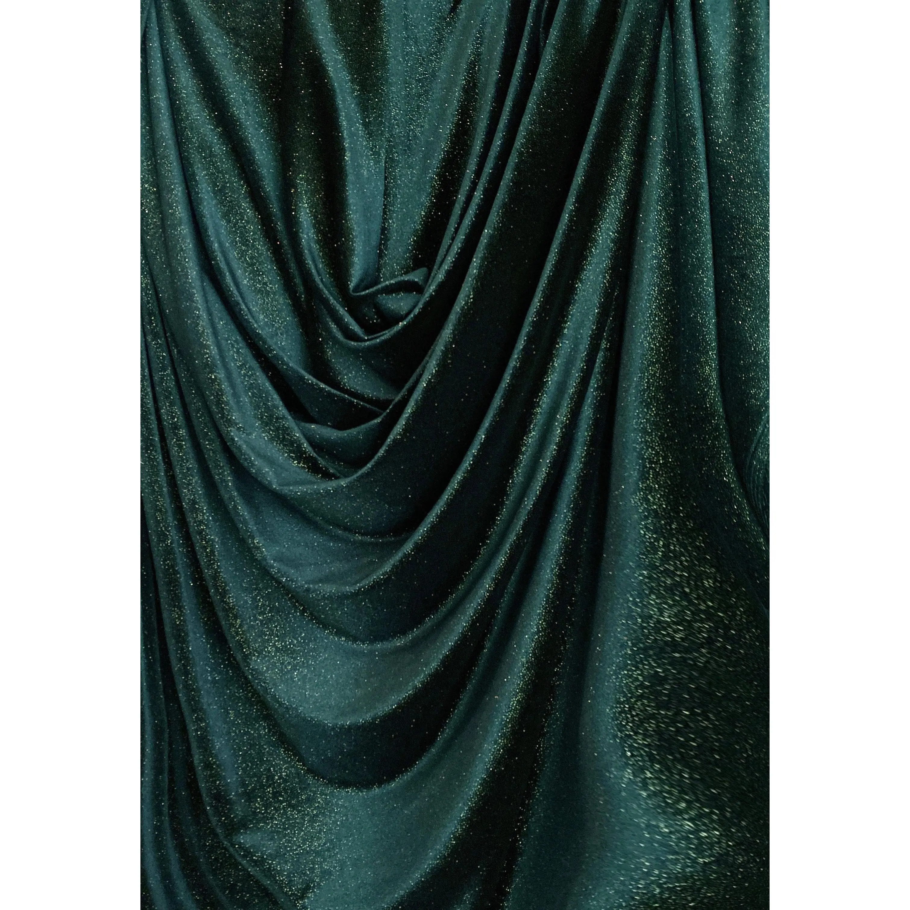 Hunter Green Shimmery Stretch Velvet Hunter Green Shimmery Stretch Velvet