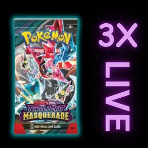Twilight Masquerade 3 Pack Bundle | Pokémon TCG | RIPPED LIVE