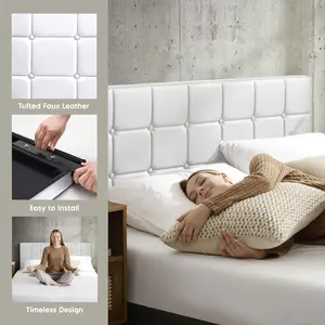 NB Headboards button tufted Upholstered Bed Frame