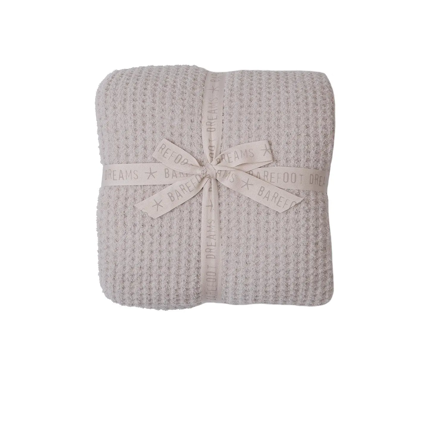 Barefoot Dreams Full/Queen CozyChic Waffle Bed Blanket in Stone