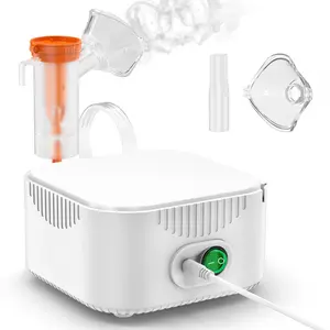 Compressor NEBULIZERS -Nebulizer Machine with Mask & Mouthpiece, Portable Nebulizer Set with Compact Design for Home And Travel Use