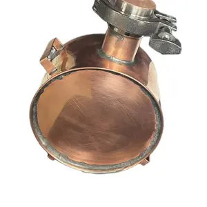 Copper Camping Canteen - Small 5.5” Handmade Lead Free for 7th Anniversary