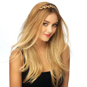 Hairdo Thick Braid Headband, Wide Braided Synthetic Hair Accessory, Adjustable Stretch Design for Comfortable Fit, Gorgeous Tru2Life Heat-Friendly Fiber, Natural Looking Headpiece for Women, Perfect for Daily Wear, Festivals & Special Occasions