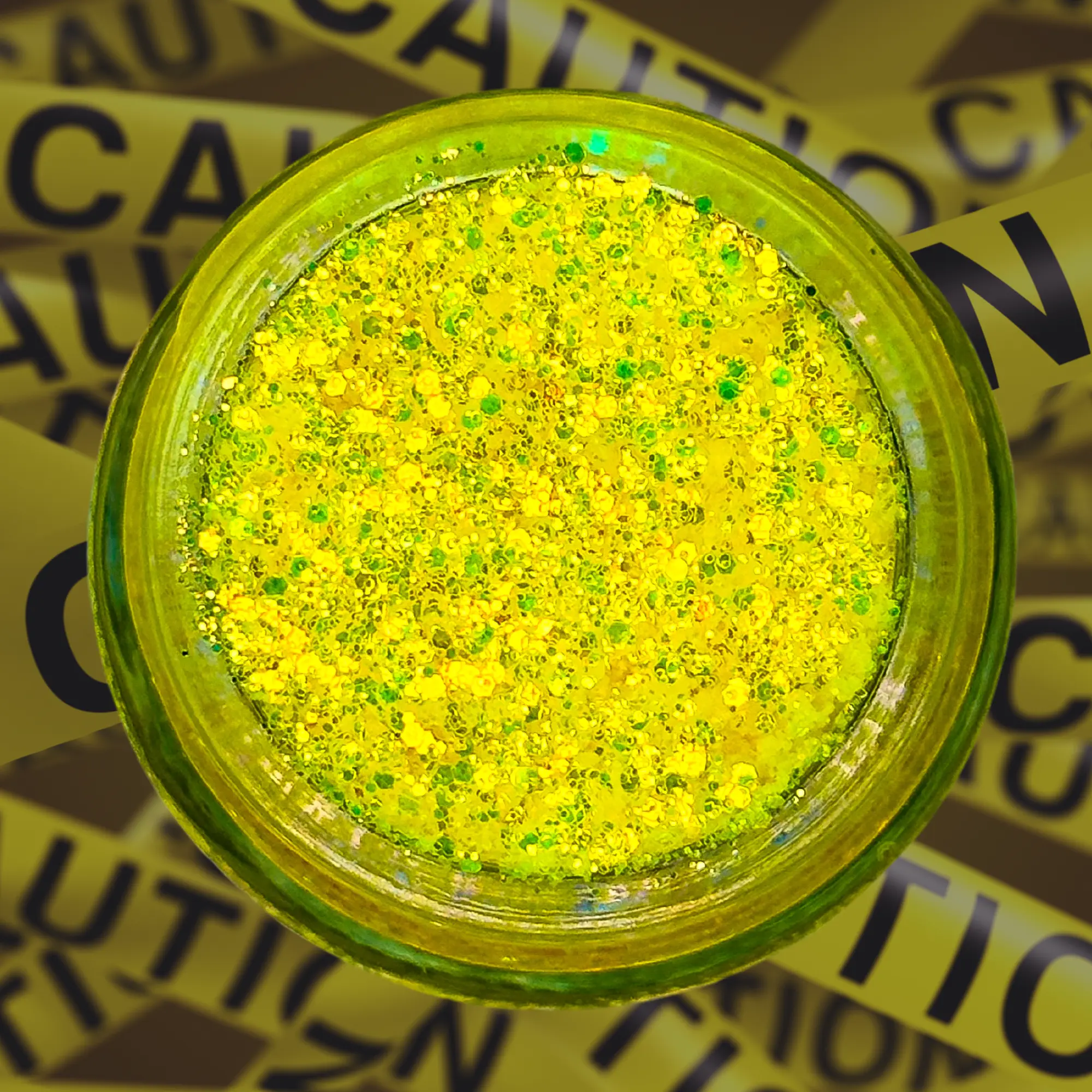 ALERT Glitter Gel - Slayfire Cosmetics UV Neon Yellow Cosmetic Glitter