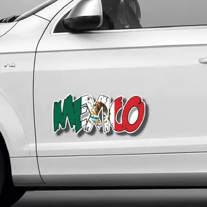 Mexico Pattern Car Sticker, Car Exterior Decorative Sticker, Universal Car Exterior Decoration Accessories for Car, Laptop, Window