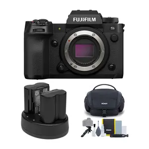X-H2S Mirrorless Camera Body (Black) Bundle for Fujifilm