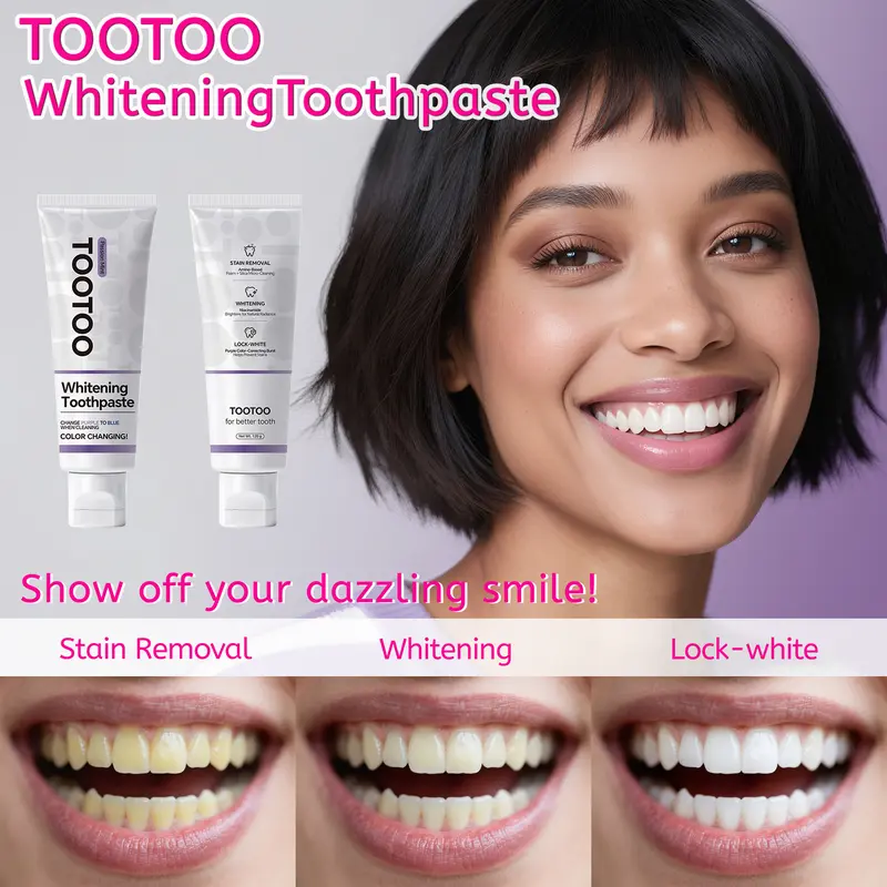 tootoo Whitening Toothpaste | Oral Care for Enamel Repair & Long-Lasting Fresh Breath | 4.23oz