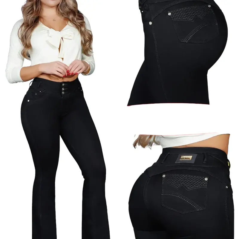 COLOMBIAN BONBONUP WOMAN'S BUTT LIFTER FLARE JEANS