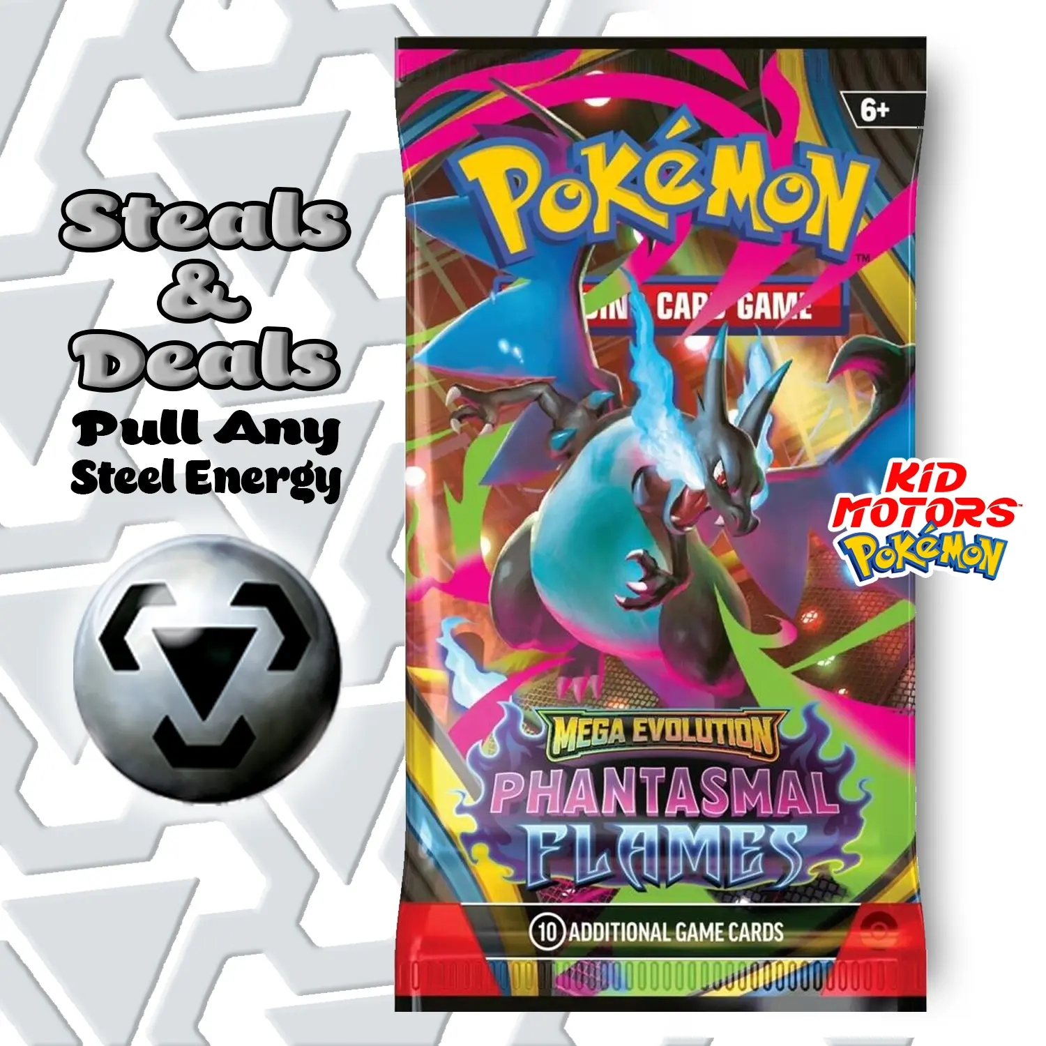 1 x Pokemon Phantasmal Flames Booster Pack
