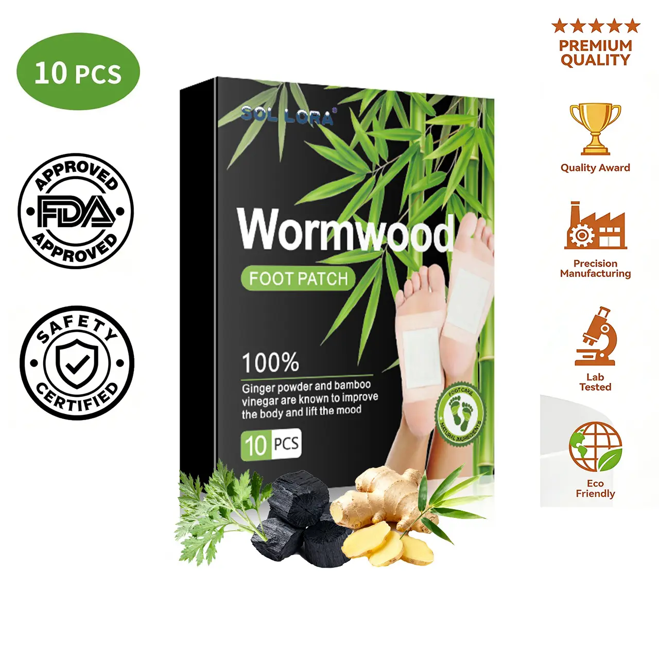 Charcoal-Mugwort Mix Foot Detox Patches, Natural Deep Cleansing Pads for Stress Relief & Better Sleep, Beauty & Personal Care, Hand & Foot Care Products, Charcoal Mix