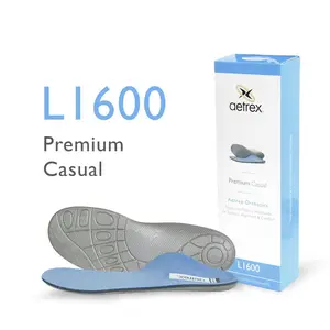 Aetrex Men's Premium Casual Orthotics - Insoles for Everyday Activities [IQ150 Memory Foam] [Pressure Free] [Arch Support] [Prevent Plantar Fasciitis]]