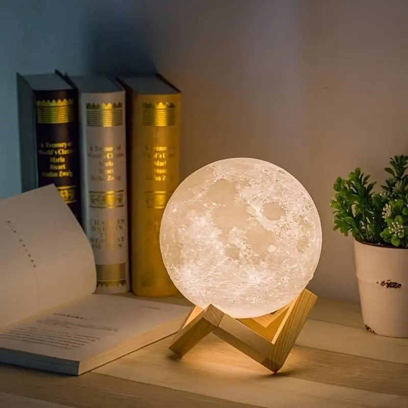 Moon Shaped Night Light (Batteries Required, Not Included), 1 Count Ambient Night Lamp, Universal Decorative Night Light for Bedroom and Living Room, Home Decor, Indoor Lighting, Decorative Lights