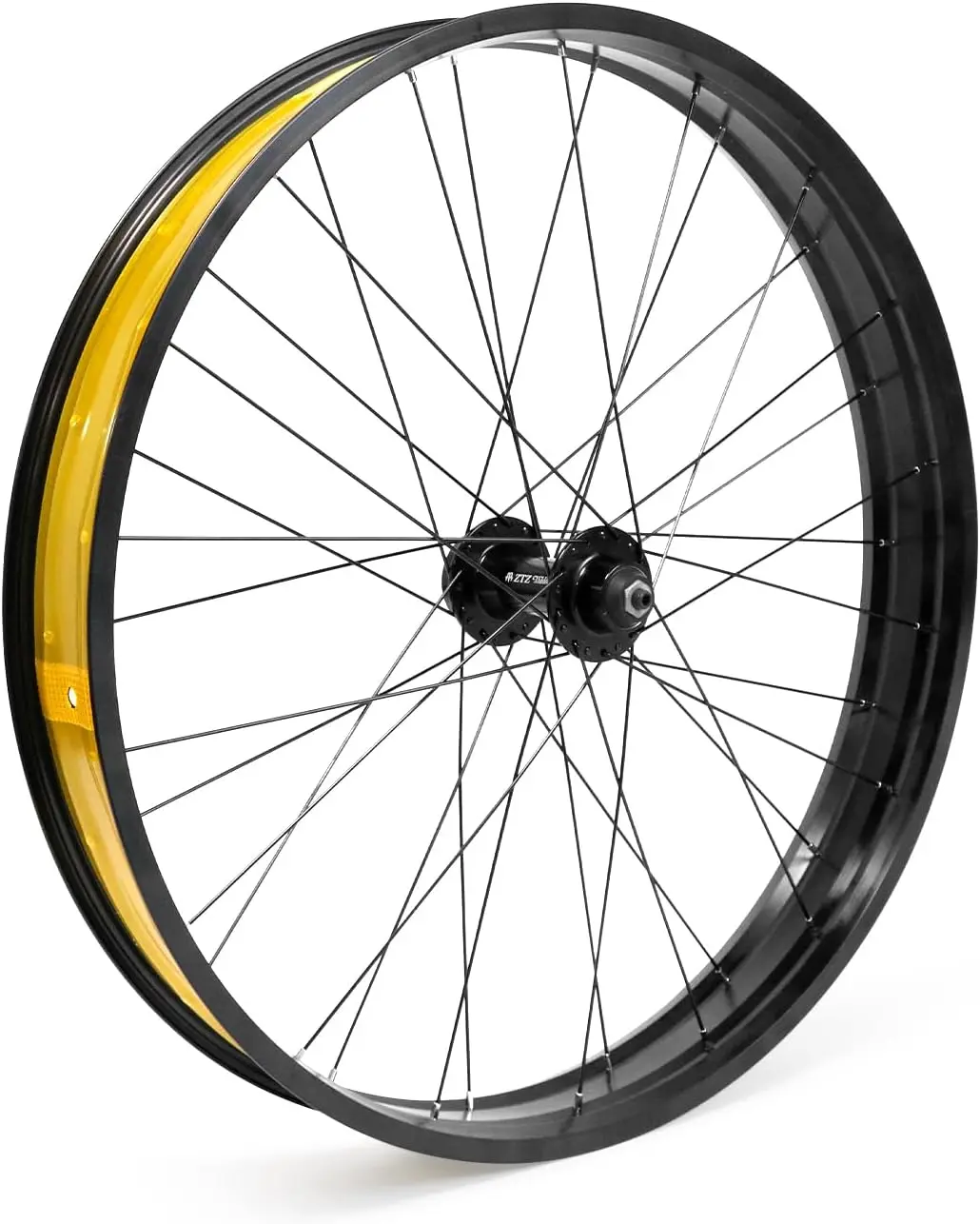 ZTZ 20/26x4.0 Inch Fat Tire Bike Front Wheel, 32H Double-Layer Aluminum Alloy Rim with 2 Sealed Bearings, 135mm Hub with 9mm Quick Release, Disc Brake Compatible for Snow & Beach eBikes, 20/26*4.0 Inch