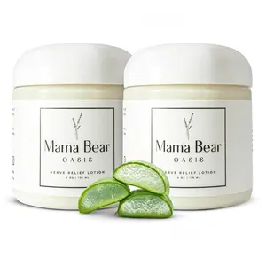 Mama Bear Oasis Magnesium Nerve Lotion 4oz 120mL - Pure Natural Moisturizing Formula with Magnesium Chloride, Fragrance-Free Gentle Body Lotion for Foot & Leg Comfort, All-Day Skin Moisture & Neuropathy Care