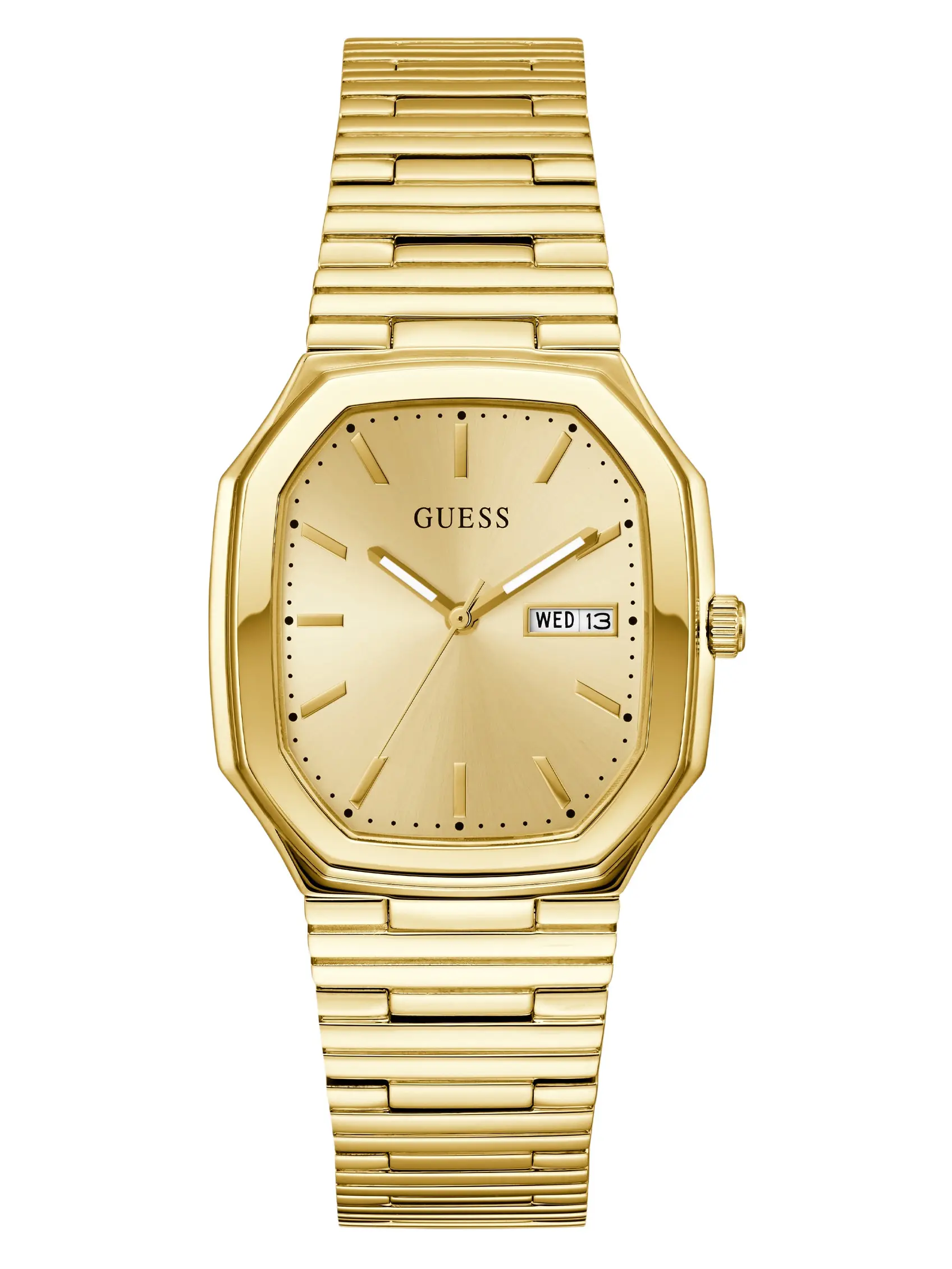 GUESS Male Gold-Tone Analog Watch