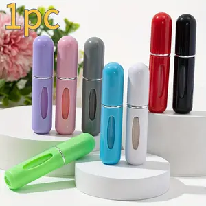 Single-Unit 5ML Perfume Bottle, Plastic Shell, Multiple Colors Available, Travel Perfume Container, Ideal for On-The-Go Use