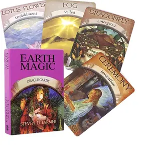 Earth Magic Oracle Deck - A Deck of Cards for Divination and Tarot-Witchcraft-Divination-Grounding-Magickal-Hoodoo