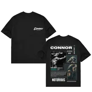 CONOR MCGREGOR TEE, The Notorious UFC, MMA Graphic Tee, UFC MMA Shirt, Gym Wear, Gift for Fighters, Sports Apparel