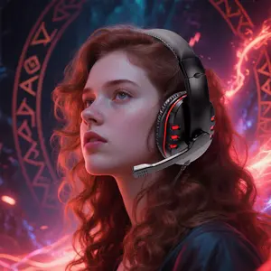 Gaming Headset for Streamers wired computer headset with mic  Compatible with Windows/Mac/Ps4/Ps5 Low Latency Headphones with Noise Cancelling Mic