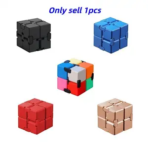 Infinity Cube, 1 Count Colorful Magic Cube, Stress Relief Toy, Finger Cube, Educational Toy for Adults & Teens