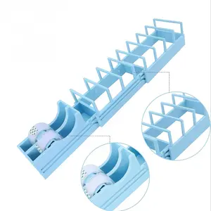 Desktop Tape Dispenser for Gift Wrapping and Crafts, Quick Prep 18 Rolls, No Blade Design, Compact High Strength, Suitable for Standard Tape