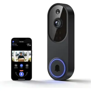 1080P Wireless Video Doorbell Camera, Outdoor Surveillance Cameras, FHD Live View, Cloud Storage, AI Human Detection, Instant Alert, Night Vision, Two Way Audio, 2.4G WiFi Only, Camera Security