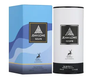 Maison Alhambra Jean Lowe Azure Eau de Parfum Spray 3.4 Ounce 100 ml for Unisex Fragrance with Bergamot, Jasmine, Cedarwood, Ambergris & Musk