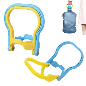 WCOLUE 2 Pack 5 Gallon Water Bottle Holder, Plastic Non-Slip Water Bottle Lift Handles, Energy Saving Water Jug Handle Drinking Water Bottles Handles, Ergonomic Grip Handle Carrier
