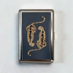 Vintage Versatile Metal Card Cash Case Portable Organizer forCards Cash and Small Essentials