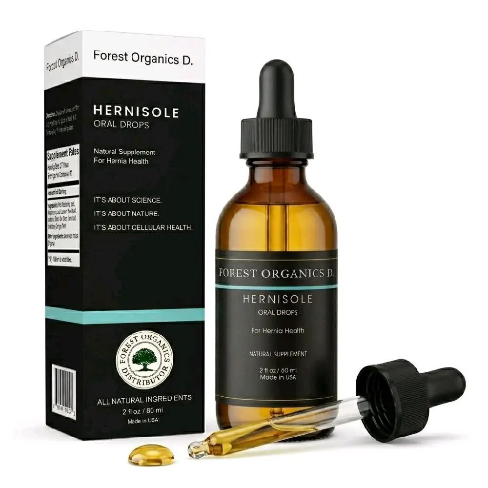 Hernisole - Natural Hernia Support Oral Drops – 60ml-  Muscle Tissue Support, Inguinal & Umbilical Hernia Aid Healthcare Supplement