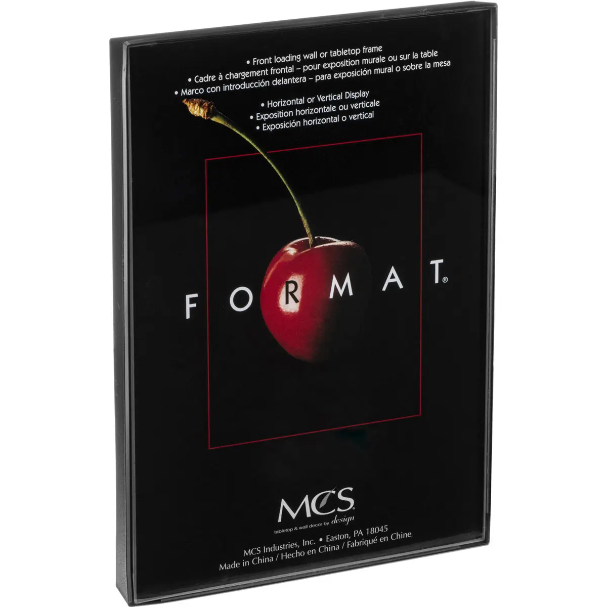 MCSB Classic Format 8.5x11 Inch Picture Frames, Plastic with Glass Front, Wall Mountable for Vertical or Horizontal Display, Black, 12 Pack, Simple, 12 Pcs, Easy Hang